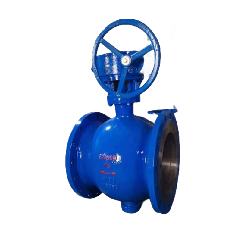 PQ341H-16C 轮法兰固定球直通流道硬密封铸钢(WCB)半偏心球阀