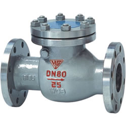 H44H、H44Y、H44W型PN6~PN250法兰连接钢制旋启式止回阀